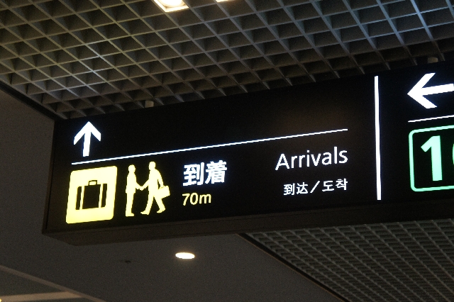 空港でのピクトグラム。