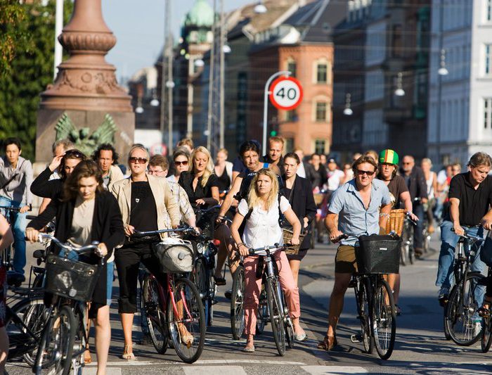 Life in Copenhagen is lived in the saddle of a bicycle. Everybody does it. Bike that is. In Copenhagen, we bike whether there is sun, rain or snow. We bike to work, to school, to bring the kids to kindergarten, to shop for groceries and to social gatherings. Cycling is fast, convenient, healthy, climate-friendly, enjoyable - and cheap, although Copenhageners honestly love their bikes no matter their financial income. Even top politicians ride their bike every day to parliament.For more information about the Copenhagen bike culture:
http://www.visitcopenhagen.com/copenhagen/sightseeing/bike-city-copenhagen